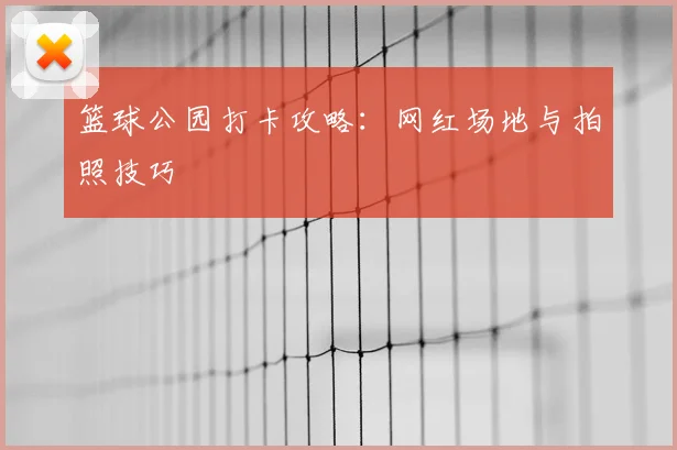 篮球公园打卡攻略：网红场地与拍照技巧